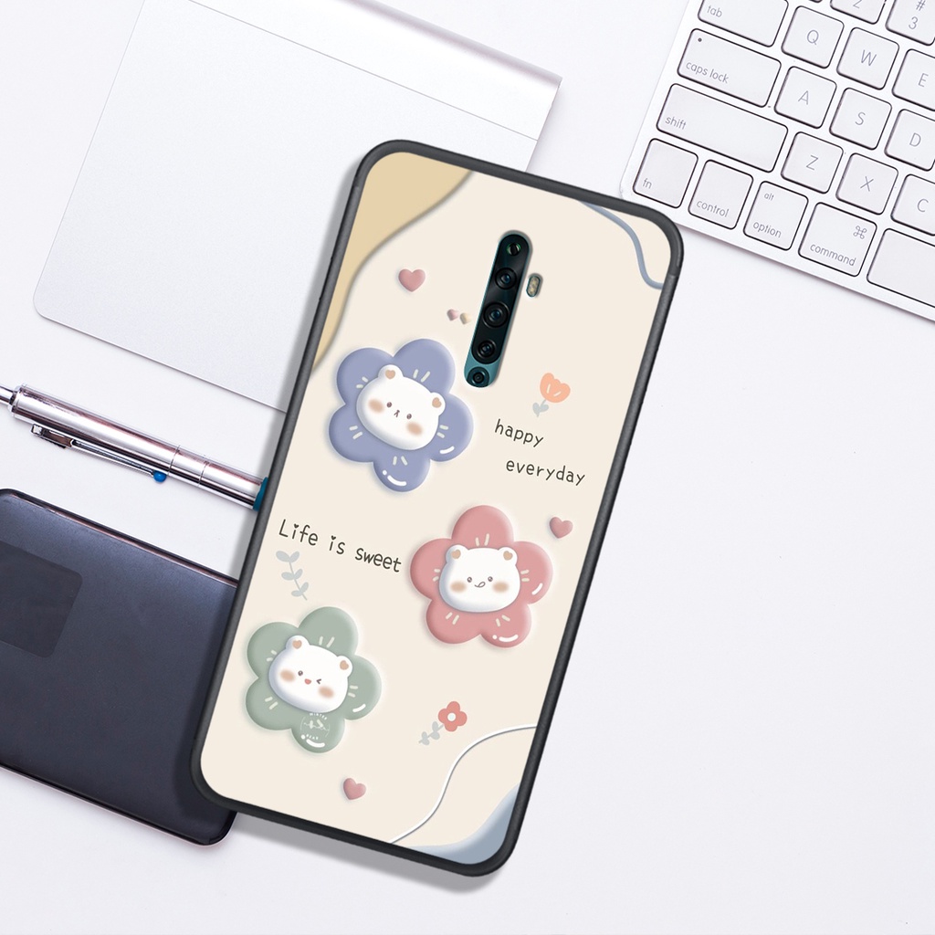 Ốp Lưng OPPO K3 - REALME X - RENo - RNEO 2 - RENO 2F , In Hình Gấu&Thỏ Siêu Cute và Đẹp.