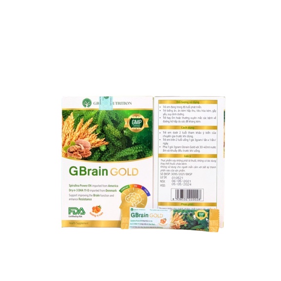 Cốm Trí Não G-Brain Gold - Hỗ Trợ Phát Triển Trí Não Cho Bé