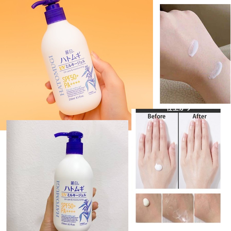 Hatomugi trắng da vừa dưỡng ẩm UV SPF31 PA +++ SQ001
