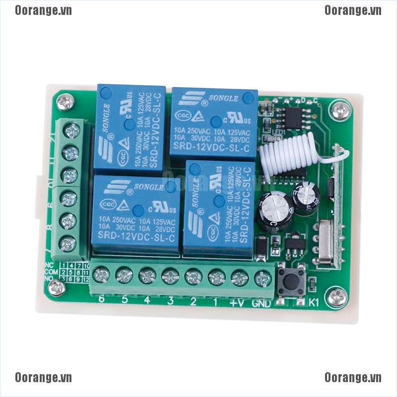 Mạch Điều Khiển Từ Xa Mt DC 12v 10a 433mhz 4Cm rf Chuyên Dụng