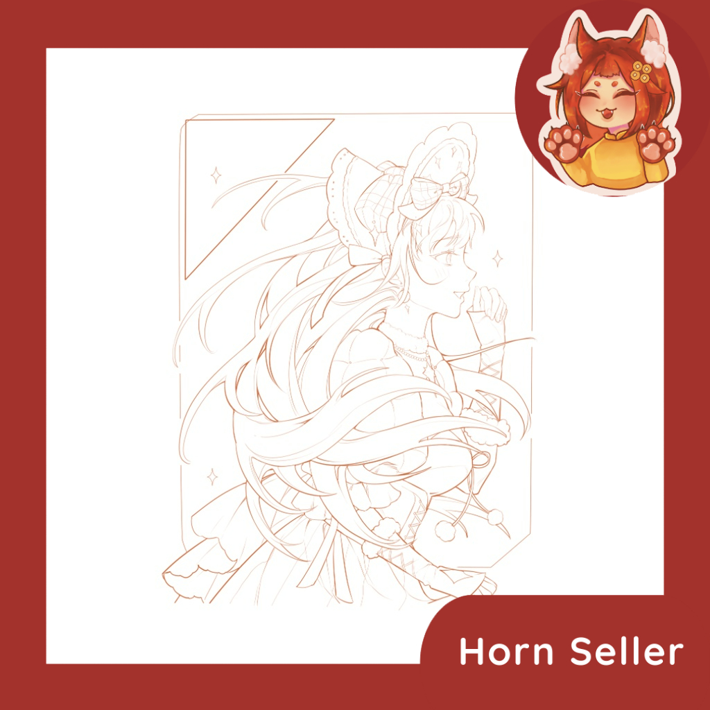 Line art "Merry Christmas" vẽ bởi Quỳnh Phạm