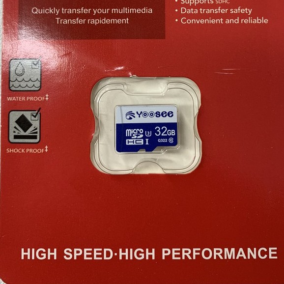 Thẻ nhớ Yoosee 32GB tốc độ cao up to 100MB/s hỗ trợ quay video full HD, video 2K, video 4K | BH 60 Tháng | BigBuy360 - bigbuy360.vn