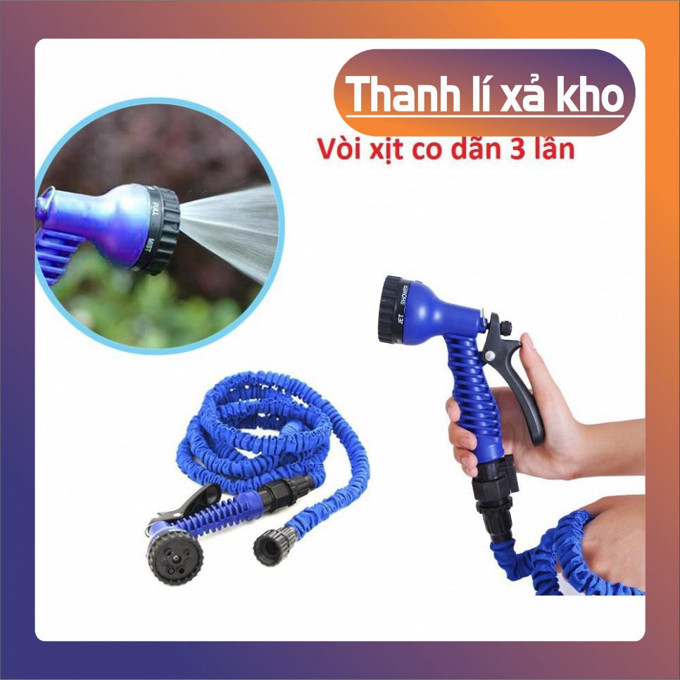 🔏Hàng Loại 1🔏 Vòi Rửa Xe, Tưới Cây, Vòi Xịt Rửa Thông Minh Giãn Nở Magic Hose Giãn Nở 15/30M