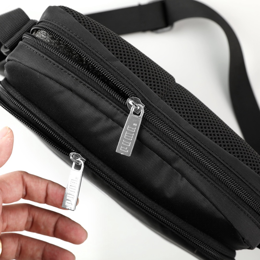 Túi Đeo Chéo Nam PUMA BMW M Motorsport Portable 766680 Puma Black 01 logo puma thêu sang trọng Sportive