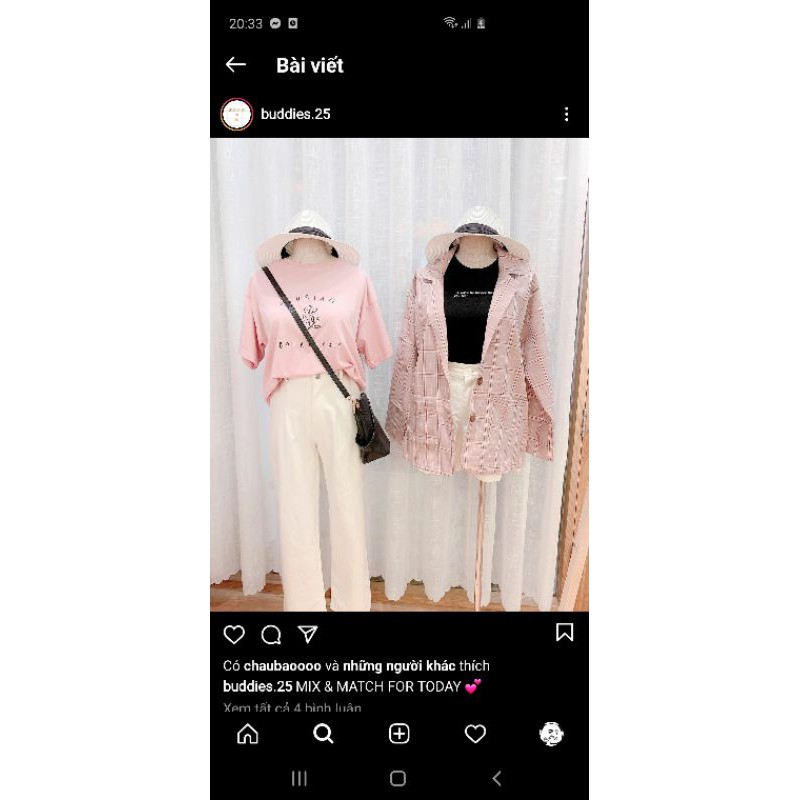 Thanh lý áo blazer Buddies màu hồng