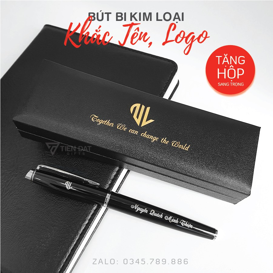 [Tặng Hộp Bút Cao Cấp] Bút Ký Kim Loại 010B - Khắc tên logo theo yêu cầu - Quà sinh nhật ý nghĩa, độc đáo, sang trọng