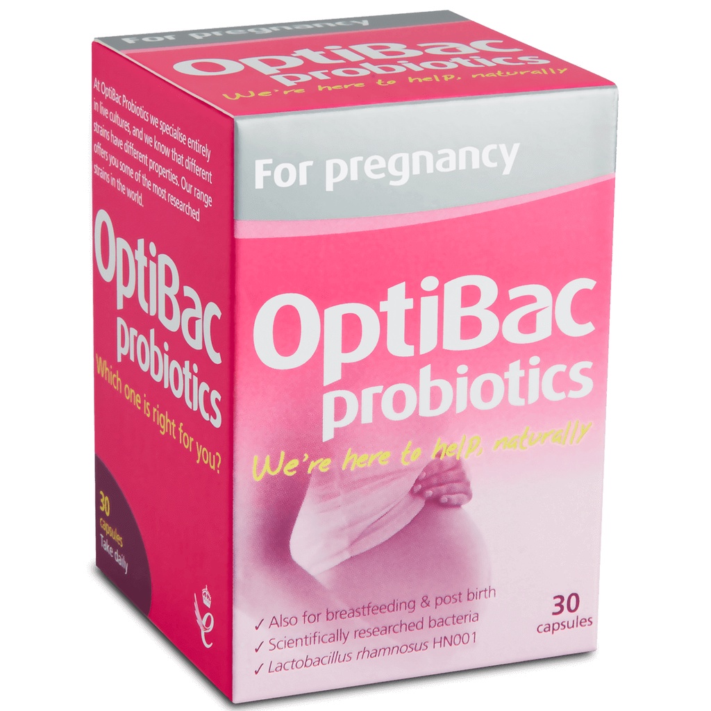 Optibac Pregnancy - Optibac cho mẹ bầu và cho con bú ( hộp 30 viên)
