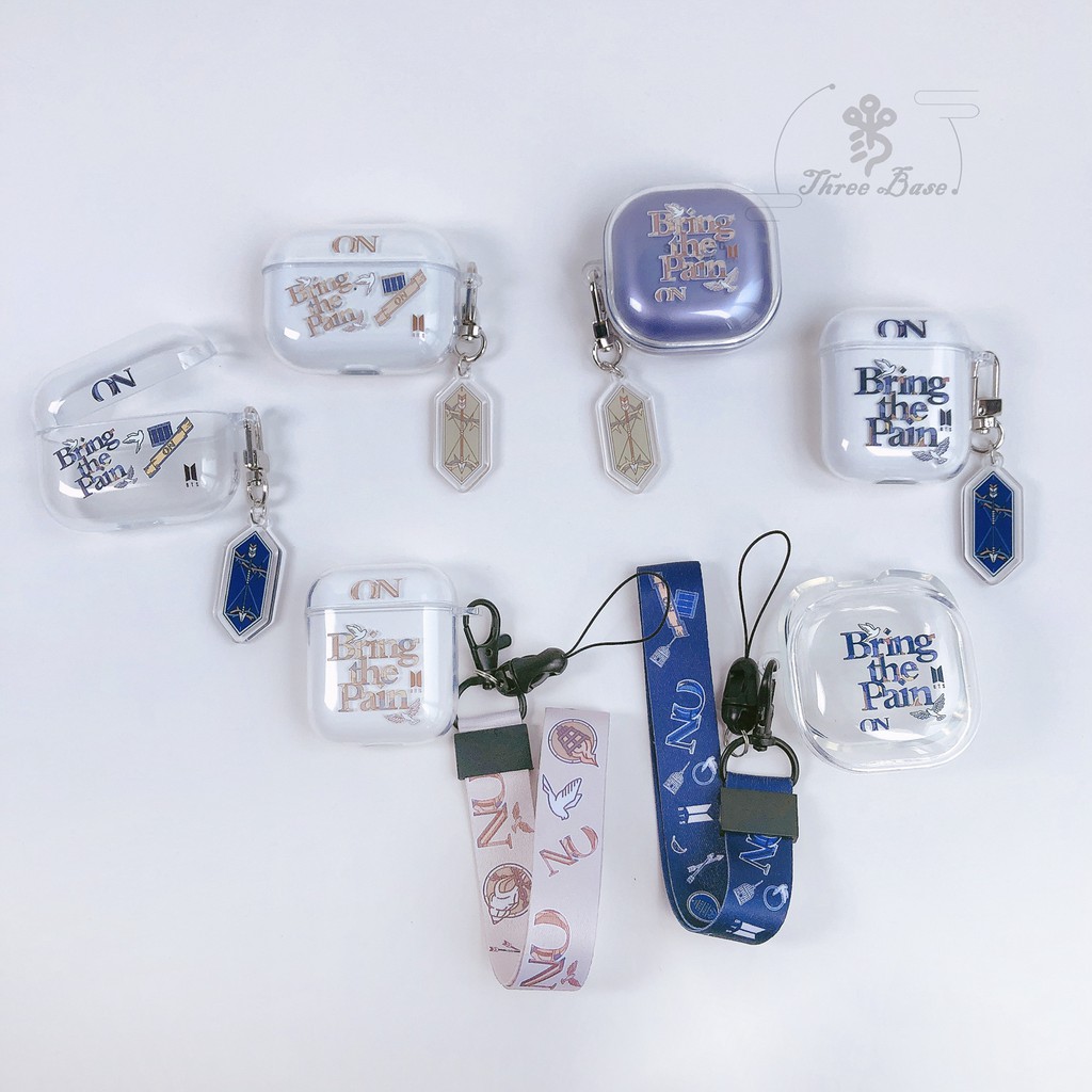 Vỏ Bảo Vệ Hộp Sạc Tai nghe không dây airpods pro samsung galaxy buds live pro Bằng tpu Mềm Họa Tiết bangtan boys Hàn Quốc