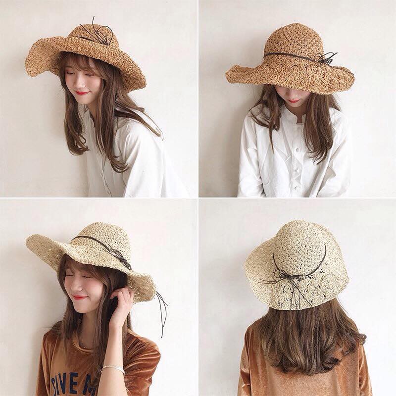 Mũ cói tiểu thư đi biển