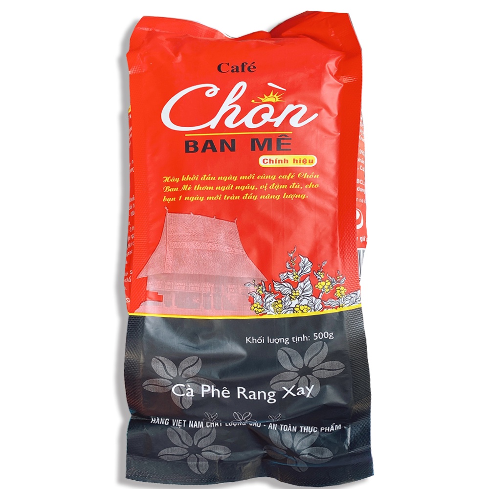Bịch 500gr Cà phê rang xay pha phin Chồn Ban Mê