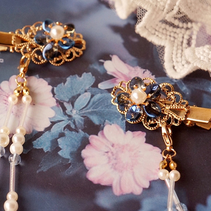 Flgo Dây Tua Rua Đính Ngọc Trai Nhân Tạo Cài Đầu Cho Đám Cưới