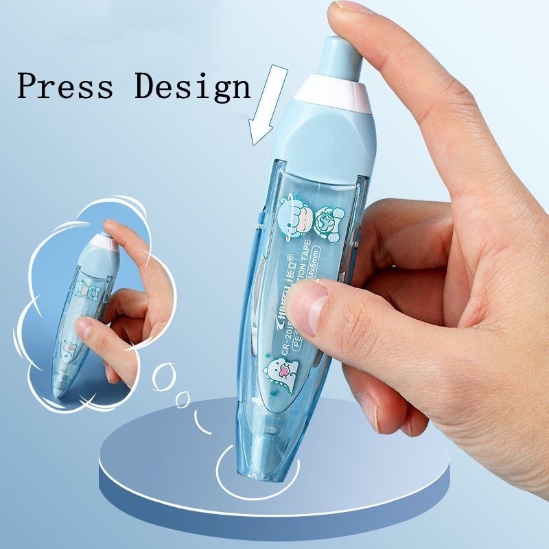 1 Bút Xóa Kéo Họa Tiết Hoạt Hình Dễ Thương
