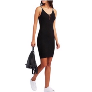 Đầm body đan dây vnxk