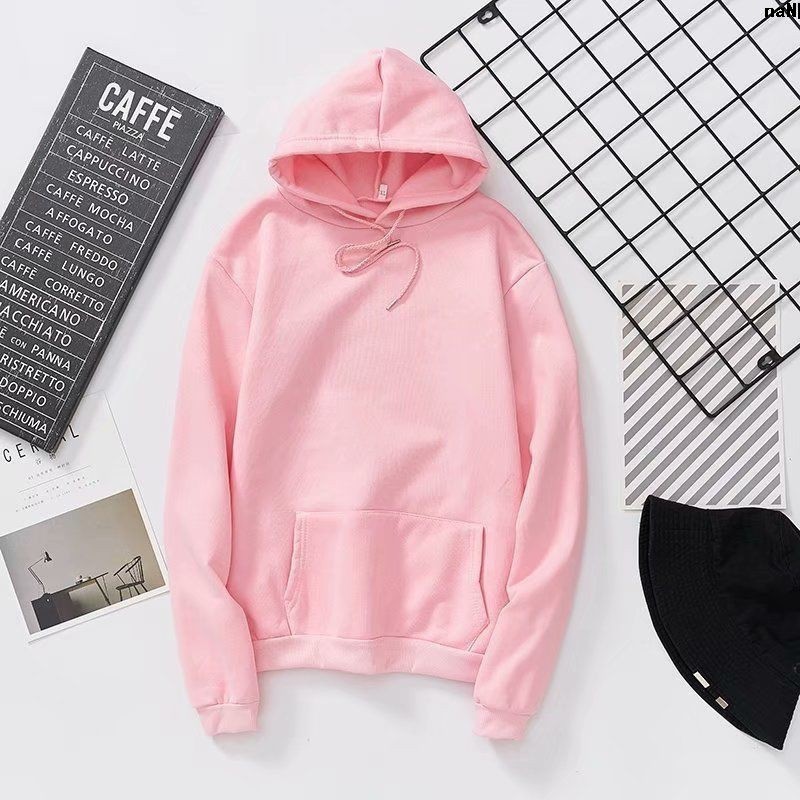 Áo Hoodie mỏng màu trắng/đen phong cách Hàn Quốc thời trang xuân thu cho cặp đôi