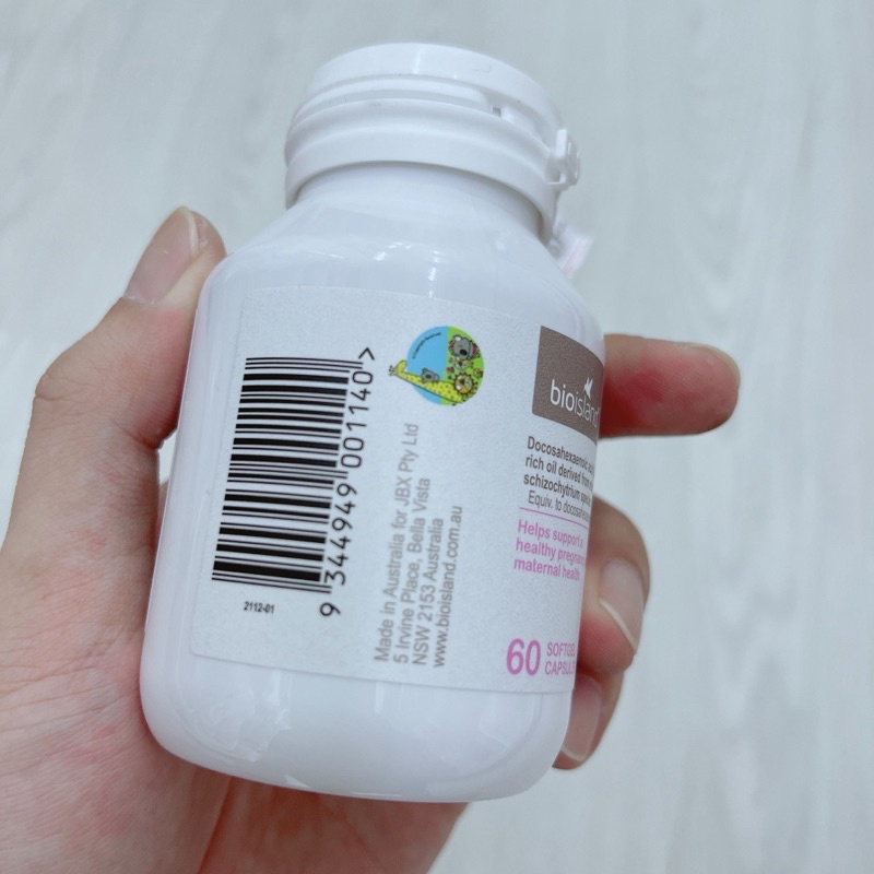 DHA bầu Bioisland, Úc (60 viên) bổ sung DHA cho phụ nữ sắp mang thai, mẹ bầu và mẹ sau sinh