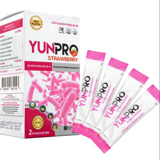 Men vi sinh Hàn Quốc Yunpro⚡CHÍNH HÃNG⚡ bổ sung 6 chủng lợi khuẩn cho hệ tiêu hóa -MINH QUÂN