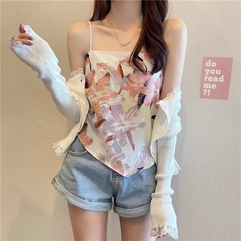 HÌNH THẬT - Áo yếm hoa cột nơ