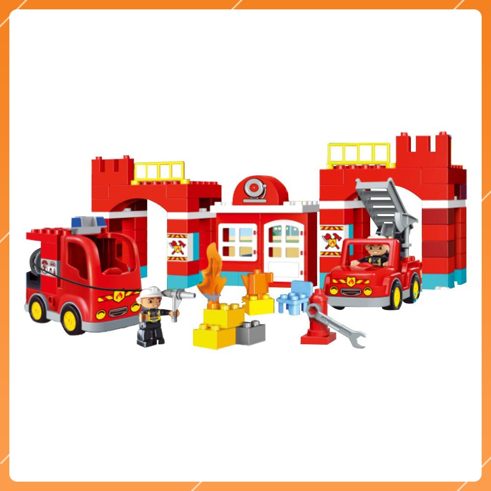 Bộ đồ chơi lego xếp hình cứu hỏa cho bé từ 3 tuổi