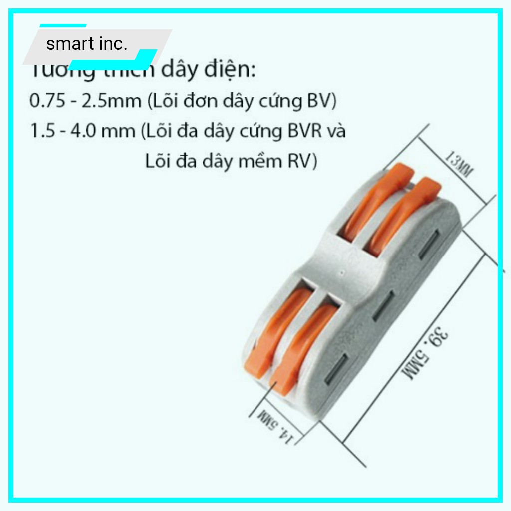 Cọc Nối Dây Điện Cầu Chì Chống Chập 🚀FREESHIP🚀 Cút Nối Dây Điện Thẳng Nhanh 2 Đầu Cầu Nối Dây Chữ T Đi Âm Tường