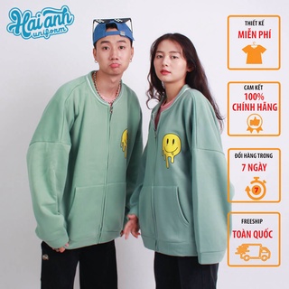 Áo Bomber Nam Nữ,Áo Khoác Nỉ Bông Cao Cấp Form Rộng, Xanh Mint Phong Cách Varsity Thể Thao Hàn Quốc Trẻ Trung - HaiAnh