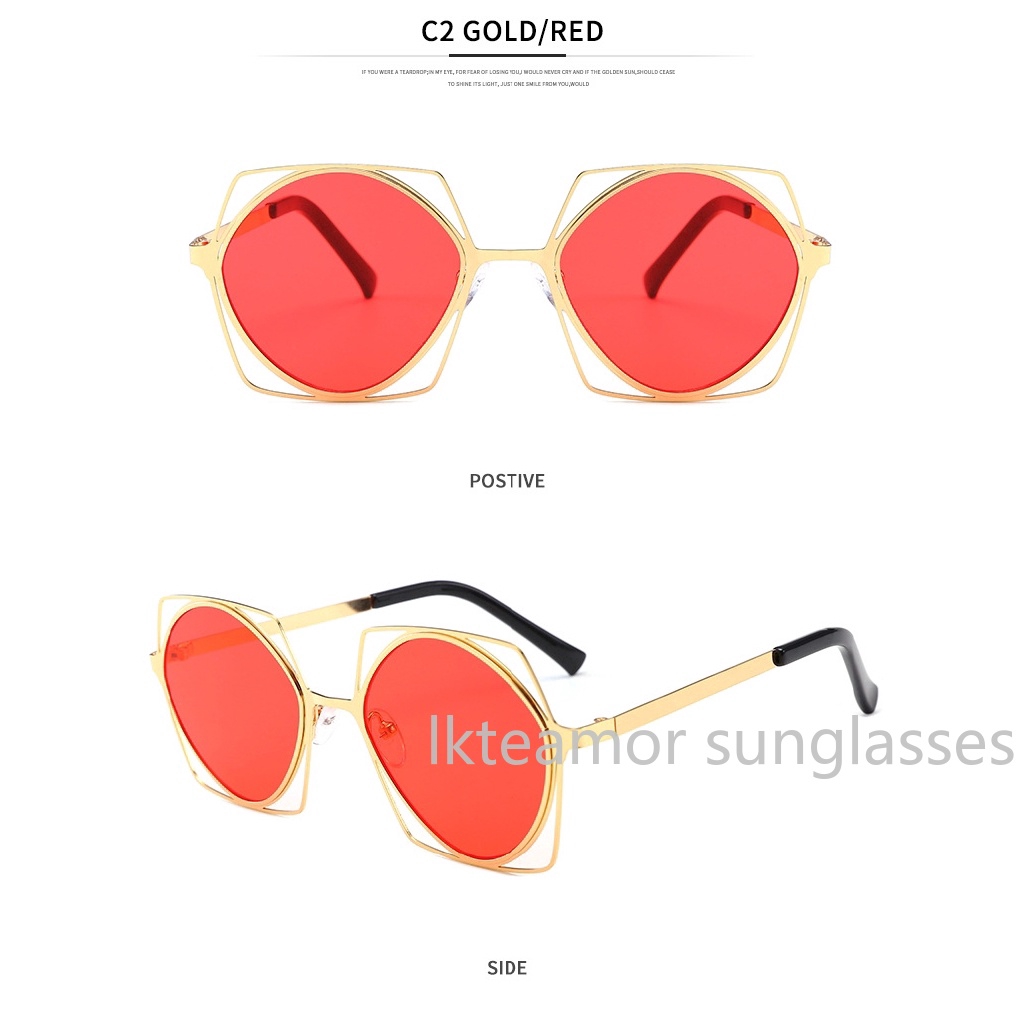 Kính mát gọng kim loại thiết kế cổ điển cho nam và nữ