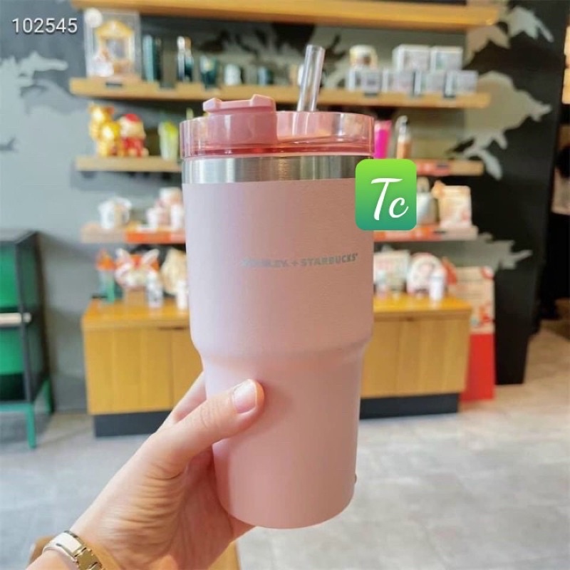 Ly giữ nhiệt chất liệu 304 cao cấp kèm ống hút fullbox