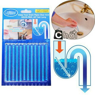 Vỉ 12 que thông tắc cống bồn rửa