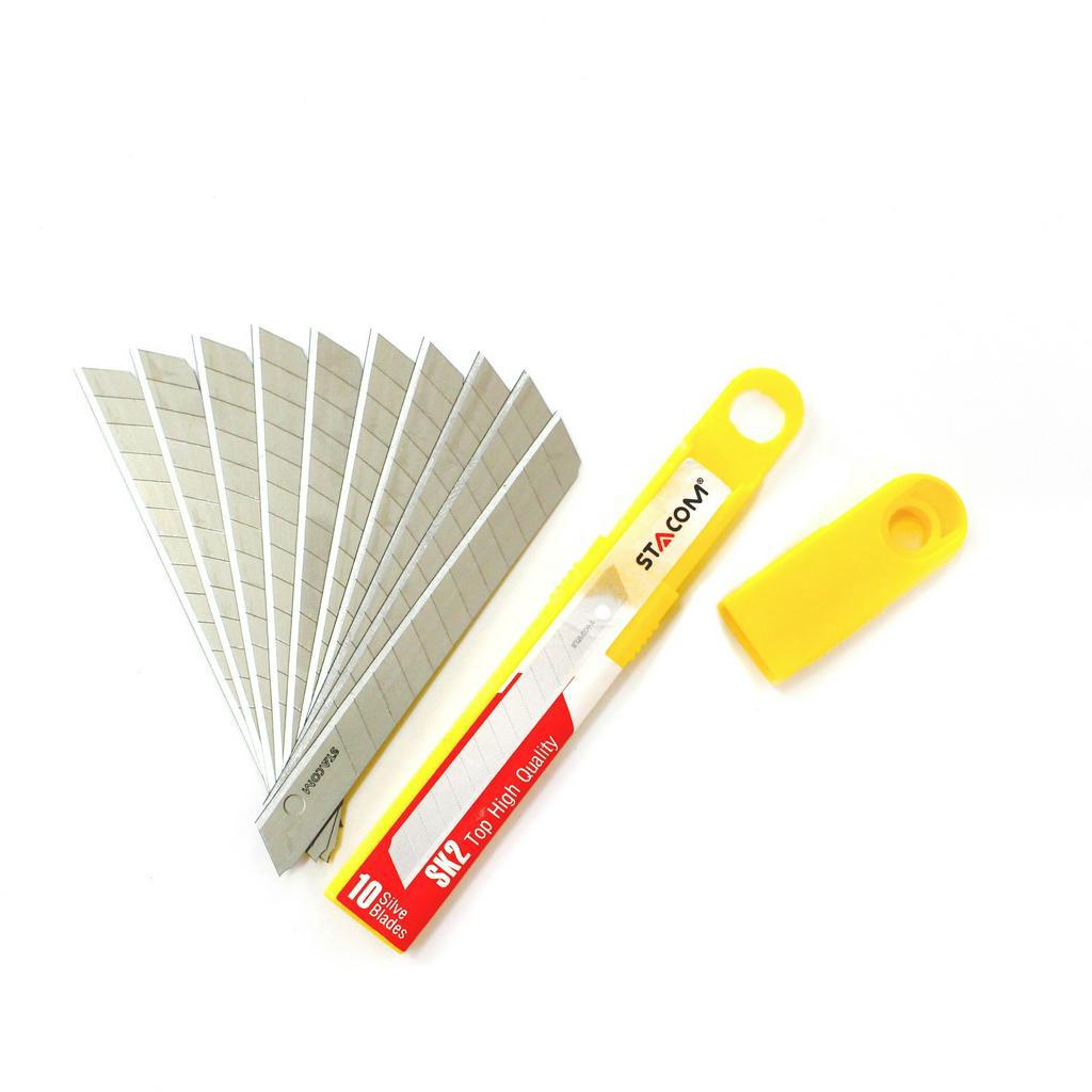 Lưỡi dao rọc giấy cỡ nhỏ KT9mmx80mm STACOM E2021