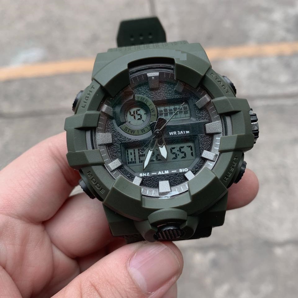 Đồng Hồ Nam SPORT Thể Thao FULL BOX cao cấp dây cao su đúc đặc chống nước TUYỆT ĐỐI siêu bền