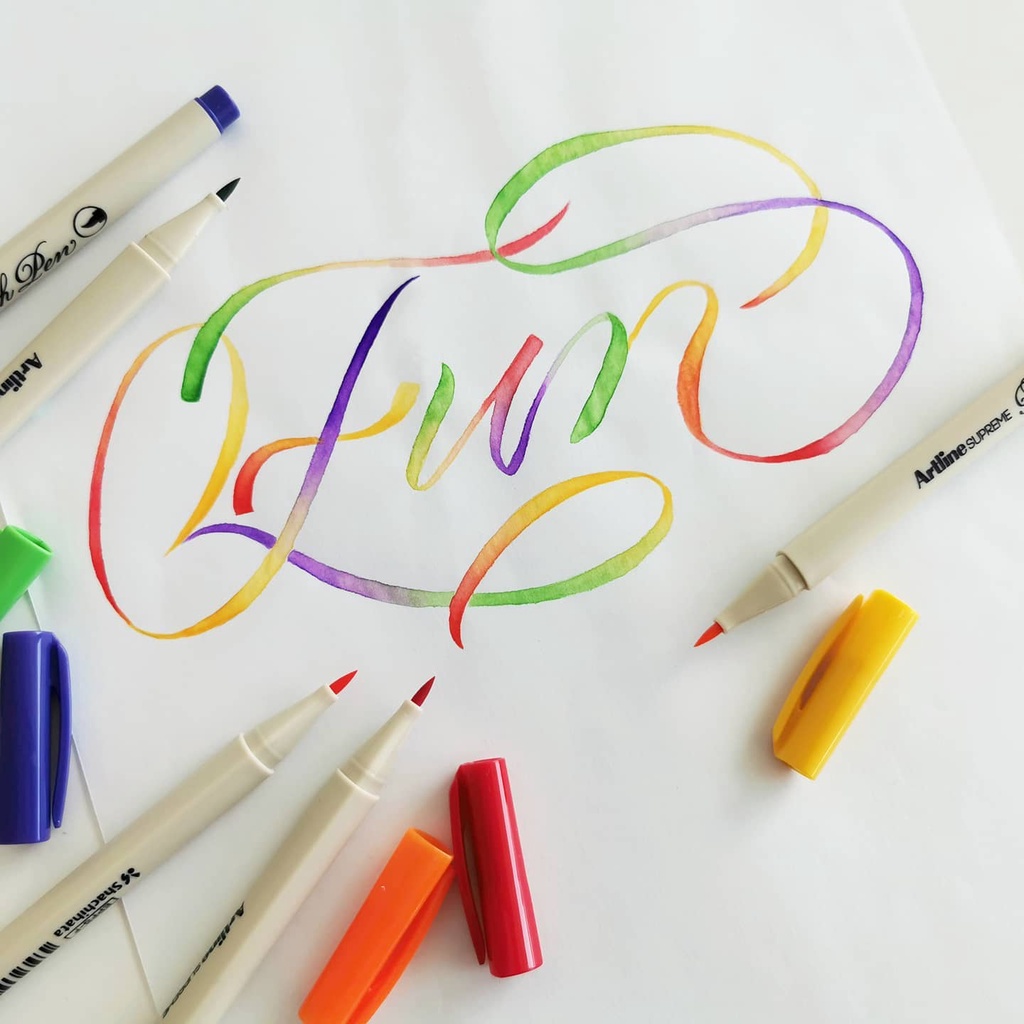 Bút Lông Đầu Cọ Vẽ Artline Supreme Brush EPFS-F