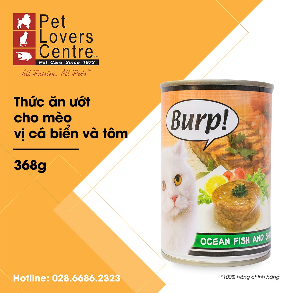 [Đủ 10 vị] Pate cho mèo BURP 368g