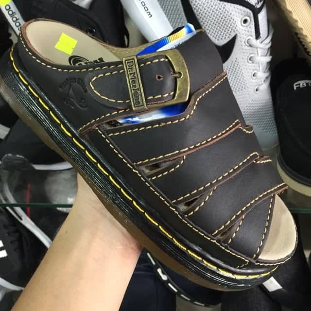 Dép doctor da bò đủ nâu đen