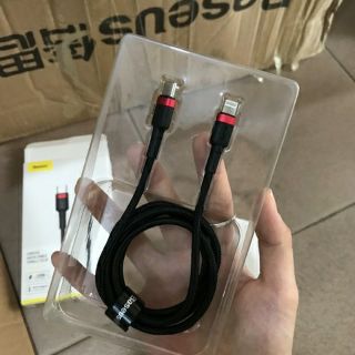 Cáp sạc nhanh Type C to Lightning Baseus Cafule PD 18W ( Type-C to Lightning Power Delivery Quick Charge & Data Cable )