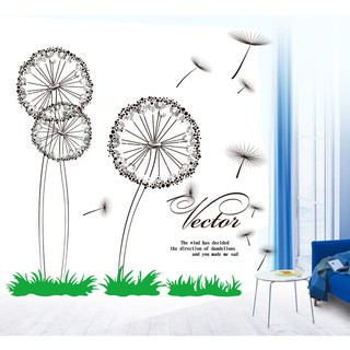 Decal dán tường hoa bồ công anh