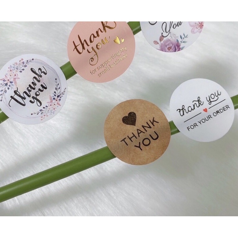 1k 10 sticker thank you siêu đẹp