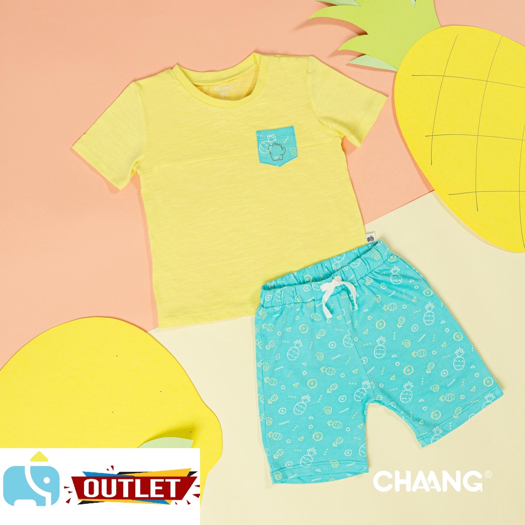 Bộ quần áo cộc bé trai CÓ TÚI DỨA Chaang