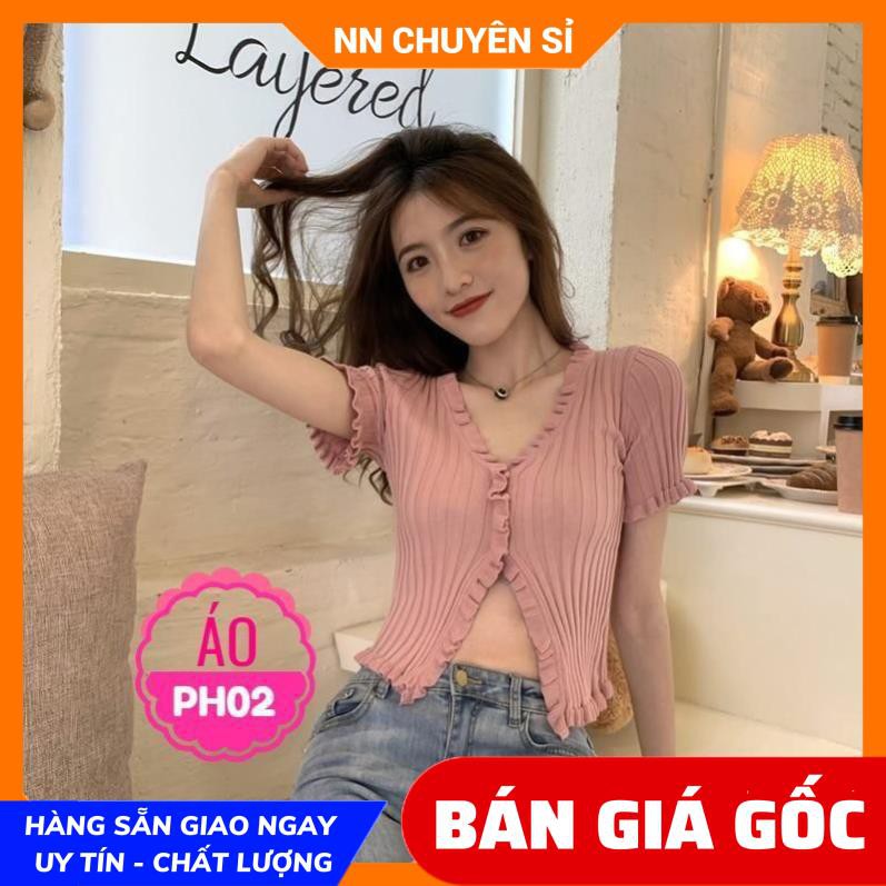 ÁO LEN CROPTOP JENNIE PH02 ❤CÓ ẢNH THẬT❤ ÁO CROPTOP LEN TRƠN MÀU