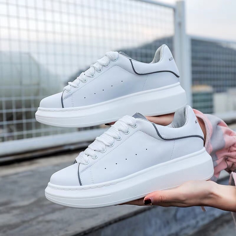 Giày sneaker phản quang nam nữ giá rẻ - giày MC dáng mới 3 sọc đen cao cấp