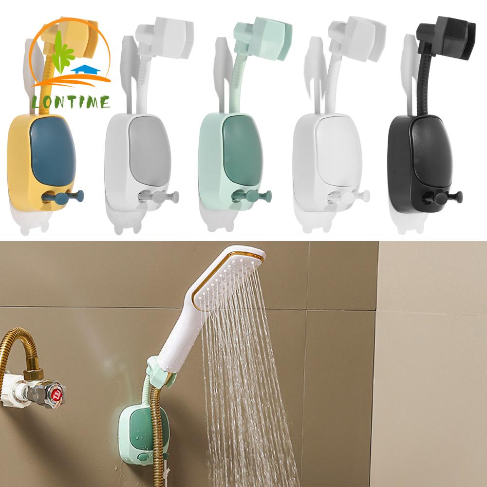 Self-adhesive 360° Adjustable Bathroom Shower Head Holder Wall Mounted Hand Shower Holder Bathroom Accessories