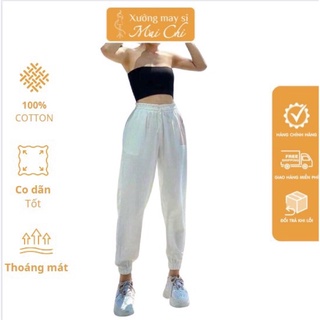 Quần đũi bom gu cạp chun ống bó bigsize đến 60kg