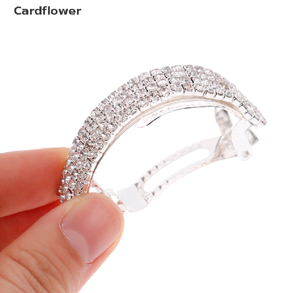 Kẹp Tóc Đính Đá Kim Loại Thời Trang Cho Nữ