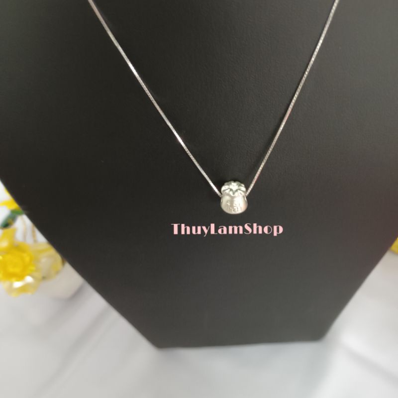Vòng cổ dây chuyền bạc 925 chum túi tiền tài lộc vĩnh viễn bảo hành