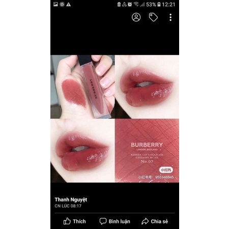 Burberry kisses lip lacquer | Shopee Việt Nam