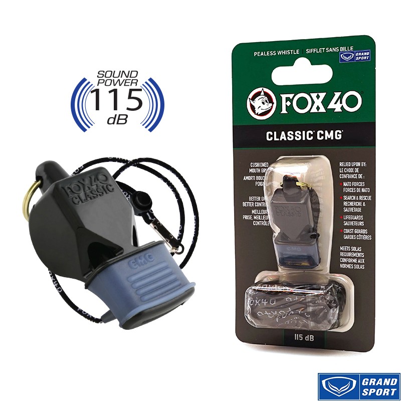 Còi FOX40 CLASSIC CMG Có Đệm Silicon Grand Sport 331914 Đen