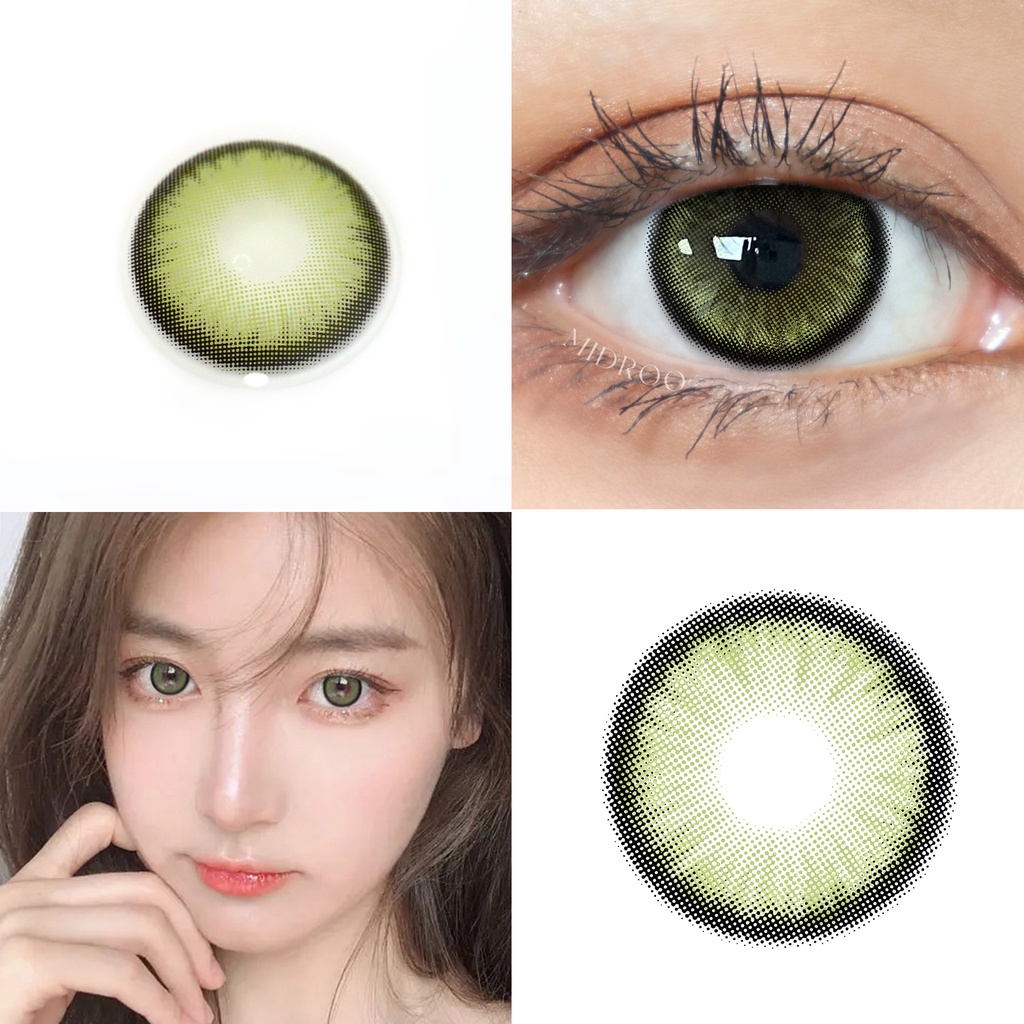 Cặp kính áp tròng MIDROO 14.5Mm độ cận thị 0-8 chất liệu mềm mại thời trang