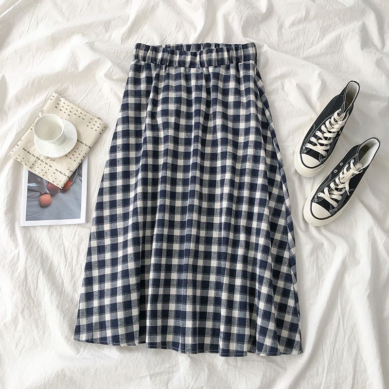Chân Váy Dài Ulzzang Caro Skirt (Ảnh thật) | BigBuy360 - bigbuy360.vn