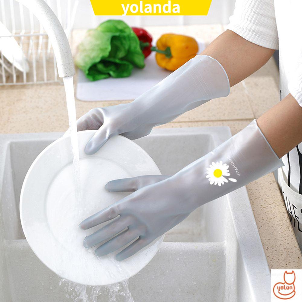 Găng tay cao su bảo vệ chống thấm nước dùng để rửa chén