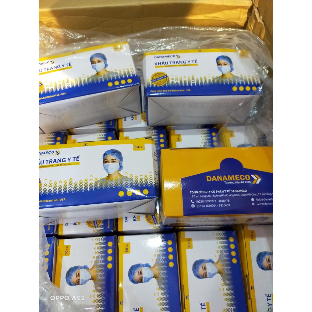 Khẩu trang y tế ĐÃ TIỆT TRÙNG Danameco 1 cái/gói-50 cái/ hộp | BigBuy360 - bigbuy360.vn