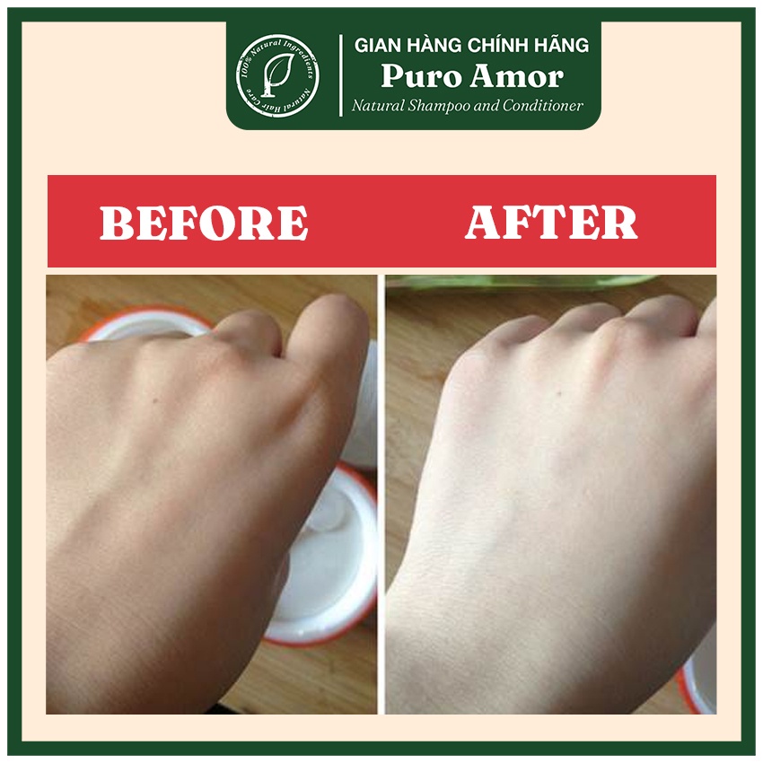 Bột đậu đỏ PURO AMOR nguyên chất sạch mịn 100% Organic 100gr - Trắng da, dưỡng ẩm, mờ thâm sạm, tẩy TBC