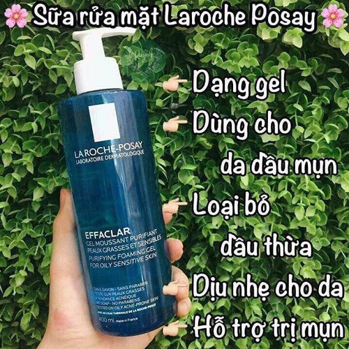 Sữa Rửa Mặt La Roche Posay Dạng Gel Giảm Mụn, Kiềm Dầu Effaclar Gel 400ML